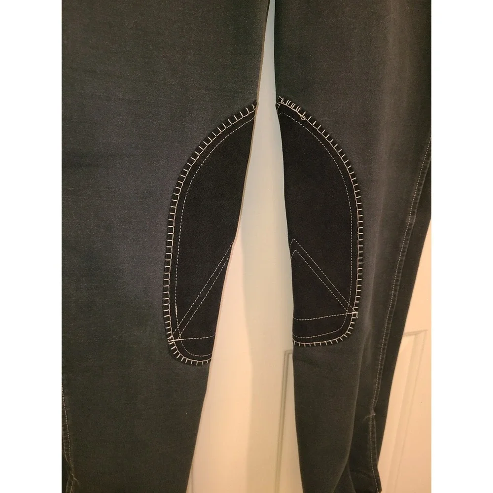 Ovation‎ Women's Euro Melange Zip Front Knee Patch Breeches 34R